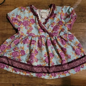 Matilda Jane Top Secret Fields Floral top Spring Summer Size 8 - Picture 1 of 7
