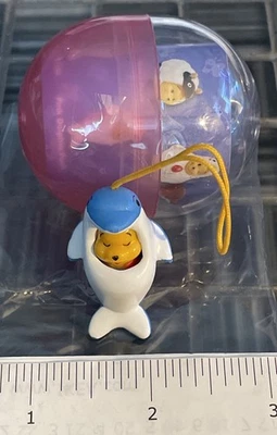 TOMY DISNEY WINNIE THE POOH PEEK-A-POOH SERIES 3 ANIMAL Figure Blue Dolphin - Image 1 of 4