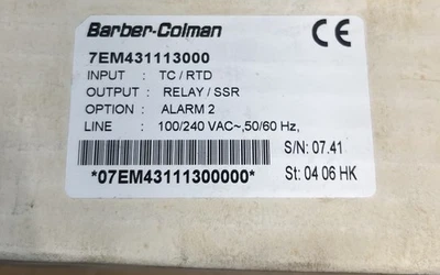 Barber Colman 7EM431113000 Controller ** New !!! ** - Image 1 of 2