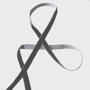 Velvet Ribbon High-Quality, Plush Vintage Single Sided 3/8" Gray 10 yds - Picture 1 of 2