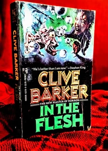 Clive Barker In The Flesh Vintage Paperback 1988 Pocket Books Horror Fiction - Bild 1 von 8