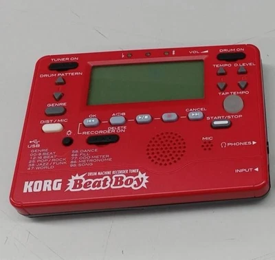 KORG BEAT BOY Drum Machine Recorder Tuner Sampler Rot Recode Tuner Effektor - Bild 1 von 4