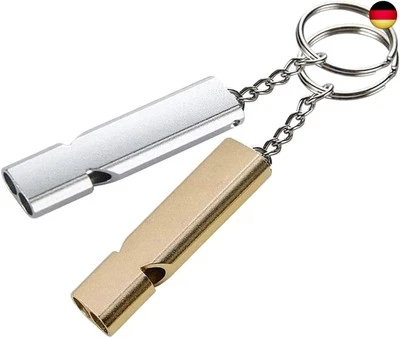 MARKE XCOZU 2 Stück Trillerpfeife, XCOZU Signalpfeife Trillerpfeife Laut Notfall,