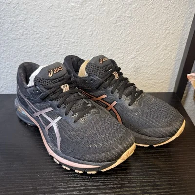 ASICS GT 2000 Women's Shoes Size 9.5 Black Rose Gold Running Sneakers Athletic - Image 1 of 4