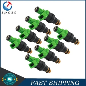 0280150558 New Set of 8 Fuel Injectors For Ford Mustang 1985 1986-2011 42lb - Picture 1 of 10