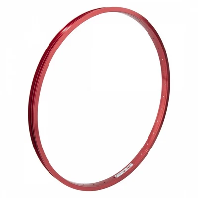 Llanta de aleación de aluminio Weinmann AS7X de 26 pulgadas, anodizada roja, 36 agujeros, lista para tubeless Foto 1 de 2