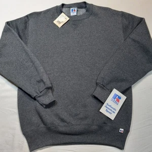 M 90s Russell Athletic Sweatshirt Graphite USA Vintage - Picture 1 of 8