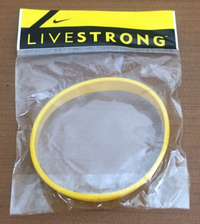 Nike LIVESTRONG Yellow Silicone Bracelet Wristband