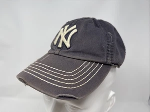 Gorra ajustada New York Yankees pequeña desgastada gris desteñida 47 gemelos - Imagen 1 de 8
