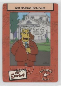 2003 Artbox The Simpsons FilmCardz Kent Brockman on the Scene #16 2rz