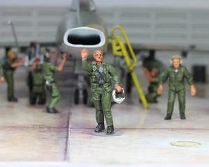 US Navy Jet Fighter Pilot für A4 F14 A7 F4 S3 S2F A6 EA6 1:48 Pro gebautes Modell #1 - Bild 1 von 7