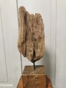 Treibholz Schwemmholz Stele Skulptur Deko Statue Holz Handarbeit - Bild 1 von 5