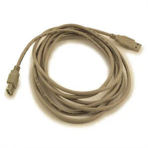 10ft USB 2.0 EXTENSION Type A Male to A FEMALE Cable Beige - Picture 1 of 3