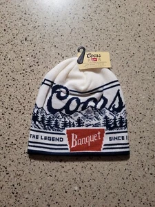 Coors Banquet Beer Skull Cap Hat Beanie Officially Licensed OSFM NWT - Picture 1 of 4