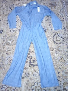 C43) KEY COVERALLS NEW WITH TAGS ELASTIC WAIST SIZE SS 990.18 30" INSEAM 61" LOA - Picture 1 of 4