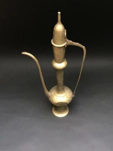 Antiques Vintage Jug Vase Hand Crafted Brass Copper Rare 43 cm Decor Collectible - Picture 1 of 7