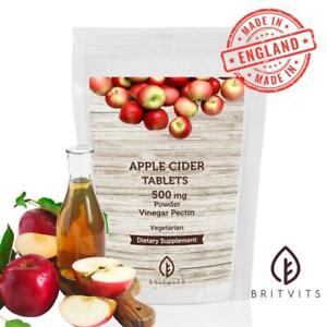 Apple Cider Vinegar 500mg 30 Tablets Vegan & Vegetarian Friendly Daily MADE IN U