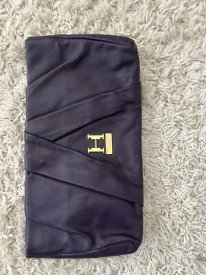 Bolso Clutch HALSTON Heritage Cierre Imán Púrpura Buen Estado  Foto 1 de 4