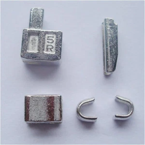 2 Sets Silver #5 Metal Zipper Head Box Zipper Sliders Retainer Insertion Pin - Picture 1 of 12