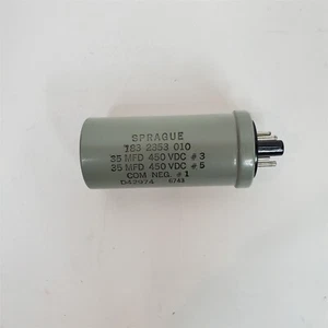 Sprague Dual Section Capacitor w/ Octal Base 35uf 450V Made in USA Rare HTF - Picture 1 of 5