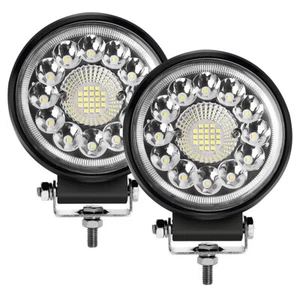 2x 4.5" LED Work Light Bar Flood Spot Combo Pods Offroad Driving Truck Fog Lamp - Picture 1 of 12