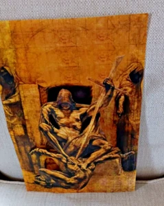 Angry Bob Original 3-D Art /Death Sentence Horror/Fantasy Cover size 11x17 #612 - Picture 1 of 6