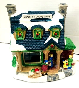 Dawson's General Store Lighted Christmas Porcelain House Village Display - Picture 1 of 9
