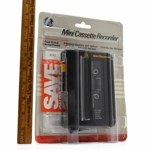 Nuevo en Tarjeta G.E "MINI-CASSETTE GRABADORA" #3-5350S De Colección GENERAL ELECTRIC Negro - Imagen 1 de 6