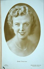 42534 Ross Film Ak Gretl Theimer Actress Autograph Card