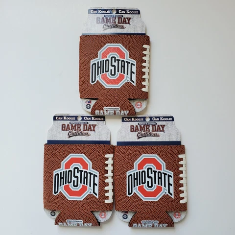 3 Ohio State Buckeyes Football Skin Can Cooler Koozie Coolie Coozie Holder Drink Cover