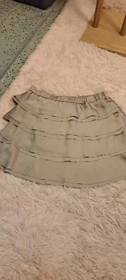 Minifalda Michael Kors para mujer de algodón elástico con volantes en capas talla 10 Foto 1 de 4