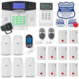 Kabelloses Heimsicherheitssystem 2-Wege LCD Fernbedienung Einbrecheralarm VoIP Telefonleitung EU - Bild 1 von 12