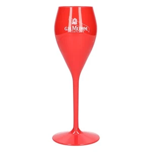 G.H. Mumm Glas 0,16l Sekt Champagner Flöte Kunststoff Plastik Mehrweg Gläser - Bild 1 von 2
