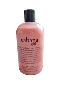 NEW Philosophy Cabana Girl 16 oz Shampoo Shower Gel Bubble Bath Guava Coconut - Picture 1 of 4