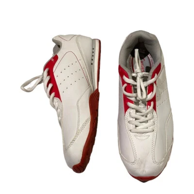 Curves Retro Workout Tennis Shoes Sneakers Womens size 9 White Red Lace Up - Image 1 of 4