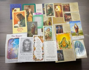 Gebetskarten & Broschüren christlich katholisch religiös meist Vintage Lot 20+ - Bild 1 von 10