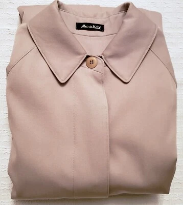 SANYO Carol Cohen Vintage Full Length 100% Pure Wool Coat Men's 10 24X48 USA  *W - Image 1 of 4