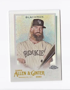 2020 Topps Allen and Ginter Chrome #250 Charlie Blackmon Colorado Rockies - Picture 1 of 2
