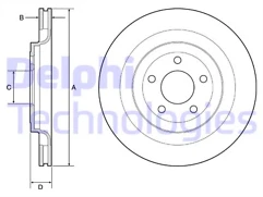 Delphi BG4832C Brake Disc