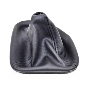 GEAR STICK SHIFT GAITER BOOT BLACK LEATHER FOR BMW 5 SERIES E39 1995-2003 P10 - Picture 1 of 4