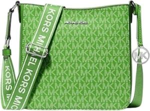 Michael Kors Crossbody Purse Jet Set Travel Small Signature Logo Messenger Bag - Picture 1 of 4