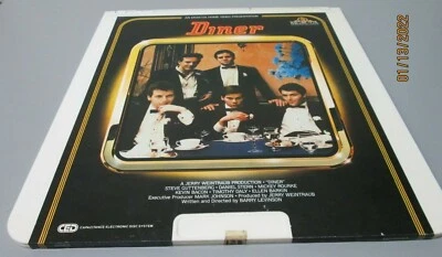 DINER - CED VIDEODISC - Micky Rourke Kevin Bacon Daniel Stern 1982 Vintage Foto 1 de 2