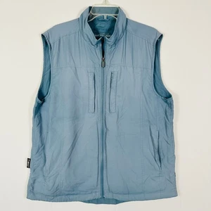 SCOTTeVEST Featherweight Vest Mens L Blue Lightweight Travel Utility Outdoors - Picture 1 of 14