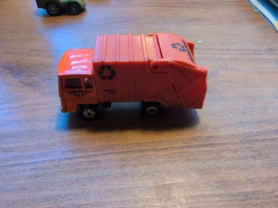 Vintage 1979 Matchbox Caminhão de Recusa Reciclagem de Lixo Metro Raro Original Laranja - Imagem 1 de 4