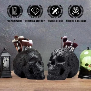 Handmade Halloween Skeleton Holder Realistic Gothic Pen Holder Succulents - Picture 1 of 7