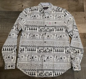 Mishka MNWKA NY Shirt Mens XS Aztec Southwestern Abstract Button Up Cotton - Picture 1 of 8