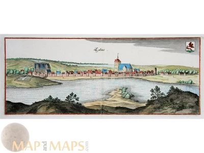 Kalisz Pomorski (Kallies) Poland Merian Engraving 1650 - Image 1 of 3