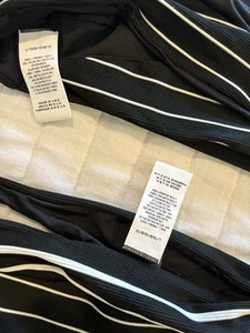 New! VITAMIN A  Mila Bandeau bikini Set Small Rosie Bottoms Large Verano Stripe - Picture 1 of 3