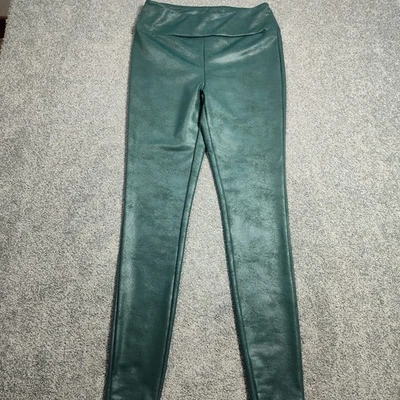 Leggings de lujo LuLaRoe para mujer S verde imitación cuero cintura alta mantecoso de moda Foto 1 de 4