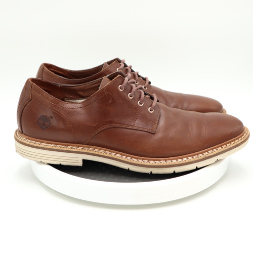 Scarpe Timberland Naples Trail da uomo taglia 11 in pelle marrone stringate sensore flex